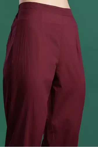 Floral Printed Pure Cotton Kurta with Trousers & Dupatta