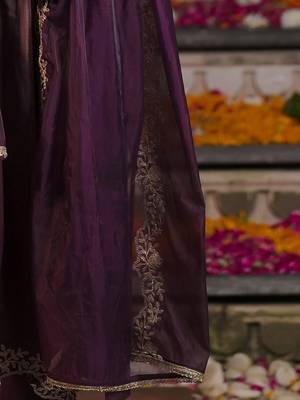 Women Ethnic Motifs Embroidered Regular Liva Kurta with Trousers & With Dupatta 6