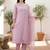 Women Regular Mirror Work Liva Kurta with Trousers & With Dupatta