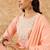Floral Printed Straight Mirror Work Kurta with Trousers & Dupatta