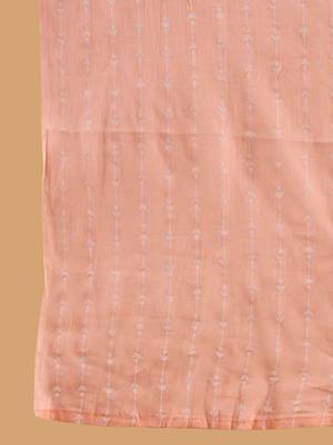 Floral Printed Straight Mirror Work Kurta with Trousers & Dupatta 4