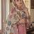 Floral Printed Thread Work Linen Kurta Set