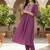 Women Floral Embroidered Panelled Thread Work Pure Cotton Kurta with Trousers