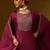 Ethnic Motifs Embroidered Sequinned Straight Kurta with Trousers & With Dupatta