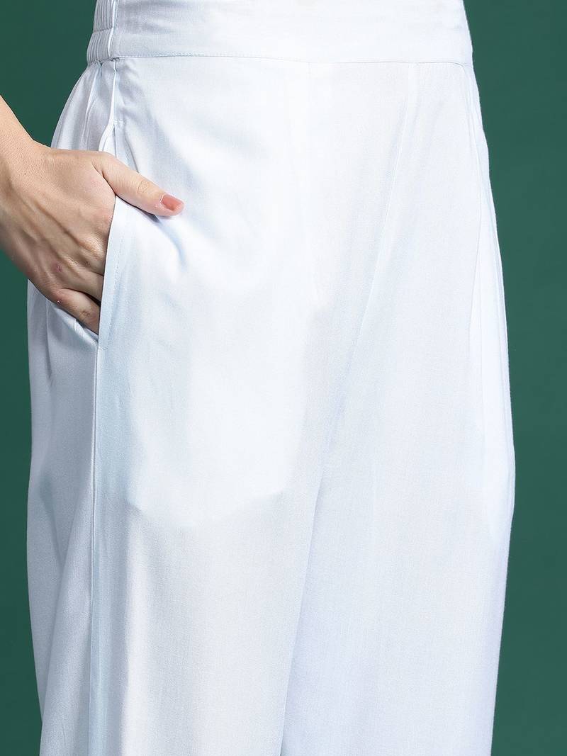 Ethnic Motifs Printed Kurta With Trousers & Dupatta
