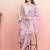 Floral Embroidered Round Neck Thread Work Straight Kurta with Trousers & Dupatta