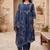 Women Ethnic Motifs Printed Empire Thread Work Pure Cotton Kurta with Trousers & With Dupatta
