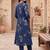 Women Ethnic Motifs Printed Empire Thread Work Pure Cotton Kurta with Trousers & With Dupatta