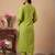 Women Ethnic Motifs Embroidered Regular Thread Work Kurta with Trousers
