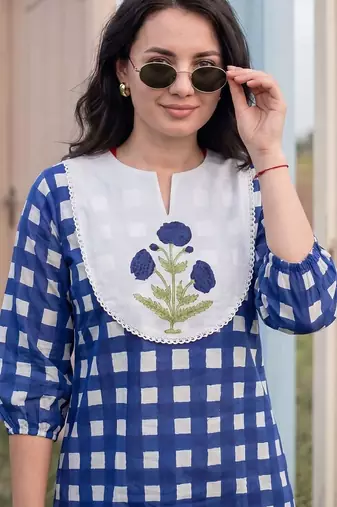 Women Printed Regular Pure Cotton Kurta with Trousers