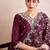 Women Floral Embroidered Regular Kurta with Trousers & With Dupatta