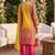 Women Ethnic Motifs Printed Regular Mirror Work Kurta with Palazzos & With Dupatta