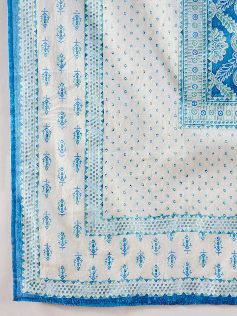 Ethnic Motifs Printed Regular Pure Cotton Kurta with Trousers & Dupatta