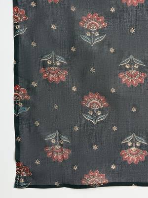 Women Floral Printed Regular Pure Cotton Kurta with Trousers & Dupatta 4