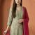 Women Ethnic Motifs Printed Regular Thread Work Pure Cotton Kurta with Trousers & With Dupatta