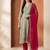 Women Ethnic Motifs Printed Regular Thread Work Pure Cotton Kurta with Trousers & With Dupatta