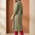Women Ethnic Motifs Printed Regular Thread Work Pure Cotton Kurta with Trousers & With Dupatta