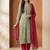 Women Ethnic Motifs Printed Regular Thread Work Pure Cotton Kurta with Trousers & With Dupatta