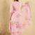Lavender Floral Embroidered V-Neck Straight Kurta with Trousers & Dupatta
