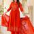 Women Ethnic Motifs Printed Tiered Mirror Work Pure Cotton Kurta with Trousers & With Dupatta