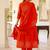 Women Ethnic Motifs Printed Tiered Mirror Work Pure Cotton Kurta with Trousers & With Dupatta