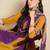 Women Ethnic Motifs Colourblocked Regular Thread Work Kurta with Patiala & With Dupatta