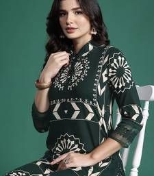 Floral Printed Sequinned Kurta with Trousers