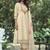 Off-White Yoke DesignThread Work Pure Cotton Kurta With Trousers & Dupatta