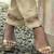 Off-White Yoke DesignThread Work Pure Cotton Kurta With Trousers & Dupatta