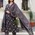 Women Floral Printed Angrakha Pure Cotton Kurta with Trousers & With Dupatta