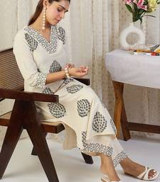 Printed Pure Cotton Tunic With Trousers Co-Ords