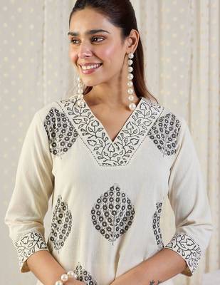 Printed Pure Cotton Tunic With Trousers Co-Ords 6