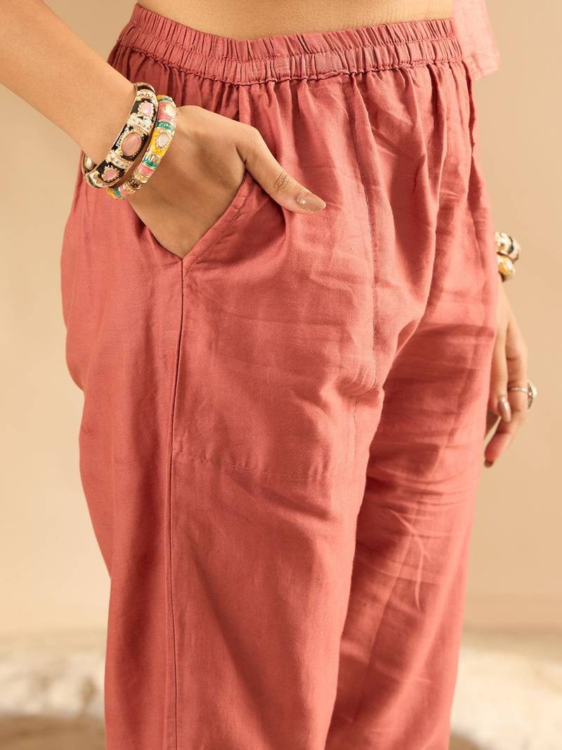 Women Embroidered Kurta with Trousers & Dupatta