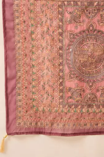 Women Embroidered Kurta with Trousers & Dupatta