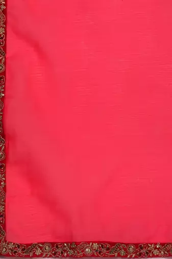 Women Pink & Gold Yoke Embroidered Sequinned A-Line Kurta Palazzos Dupatta