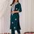 Women Embroidered Regular Kurta with Trousers