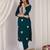 Women Embroidered Regular Kurta with Trousers