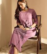Women Floral Embroidered Regular Thread Work Pure Cotton Kurta with Trousers