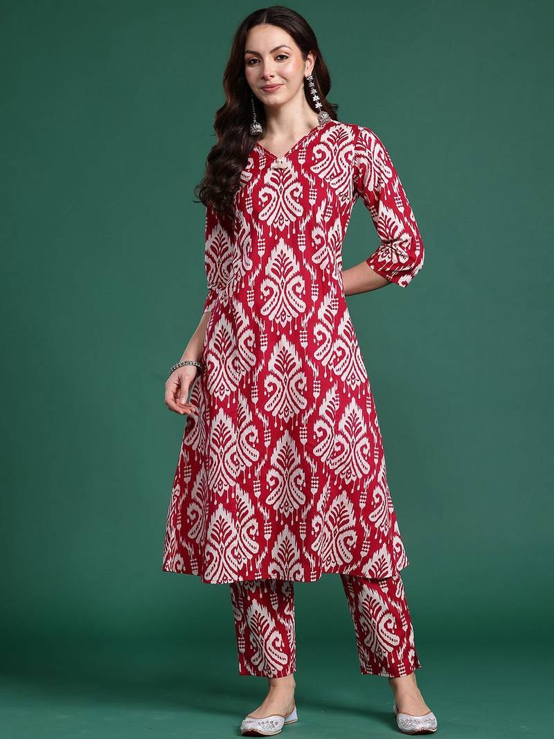 Ethnic Motifs Printed Regular Kurta with Trousers