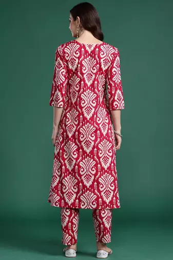 Ethnic Motifs Printed Regular Kurta with Trousers