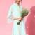Blue Silk Blend Mandarin Collar Kurta Set