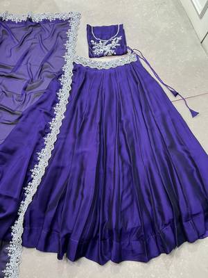 Bridesmaid Special Rangoli Silk Sequence & Thread Work Lehenga Choli 6