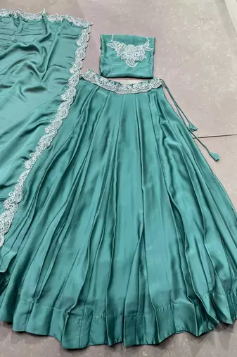 Bridesmaid Special Rangoli Silk Sequence & Thread Work Lehenga Choli