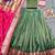 Festive Shimmer Organza Zari Woven Chaniya Choli with Designer Lace Border