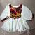 Women gujarati gamthi mirror work marble fabric boho fusion garba top