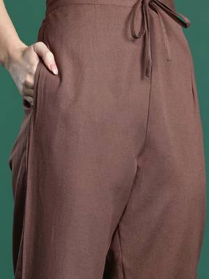 Floral Embroidered Pure Cotton Kurta with Trousers 3