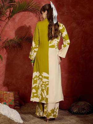 Women Floral Printed Regular Thread Work Kurta with Palazzos 6