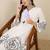 Women Floral Printed Pleated Mirror Work Pure Cotton Kurta with Palazzos