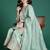 Ethnic Motifs Embroidered Sequinned Kurta with Palazzos & With Dupatta
