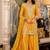 Paisley Embroidered Sequinned Chinon Straight Kurta With Palazzos & Dupatta
